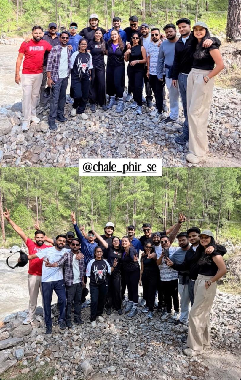 Chale Phir Se group enjoying the outdoors in Kasol